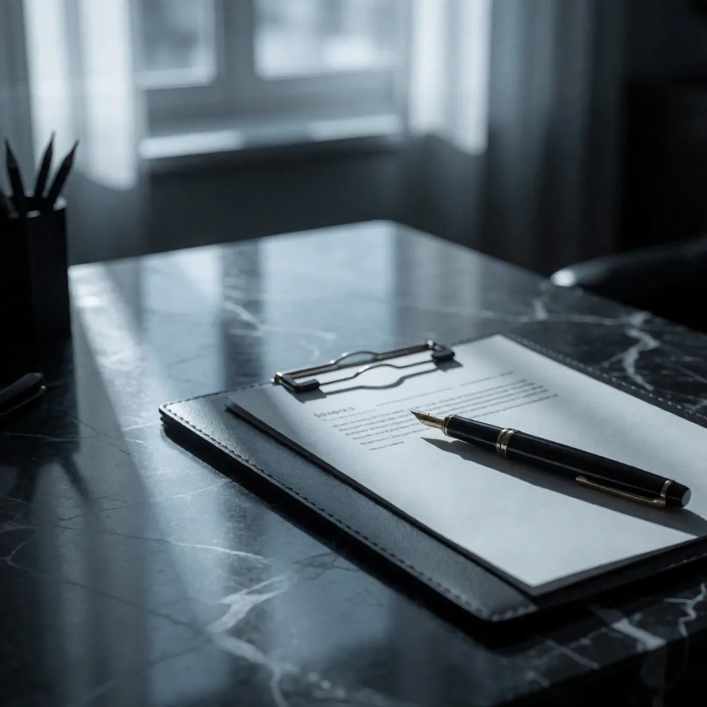 Escritorio de trabajo de consultoría