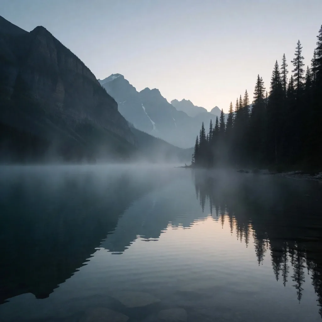 Horizonte canadiense al amanecer